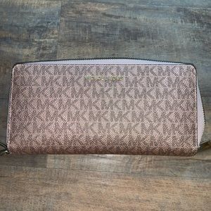 Michael Kors Continental Wristlet Wallet Rose Gold